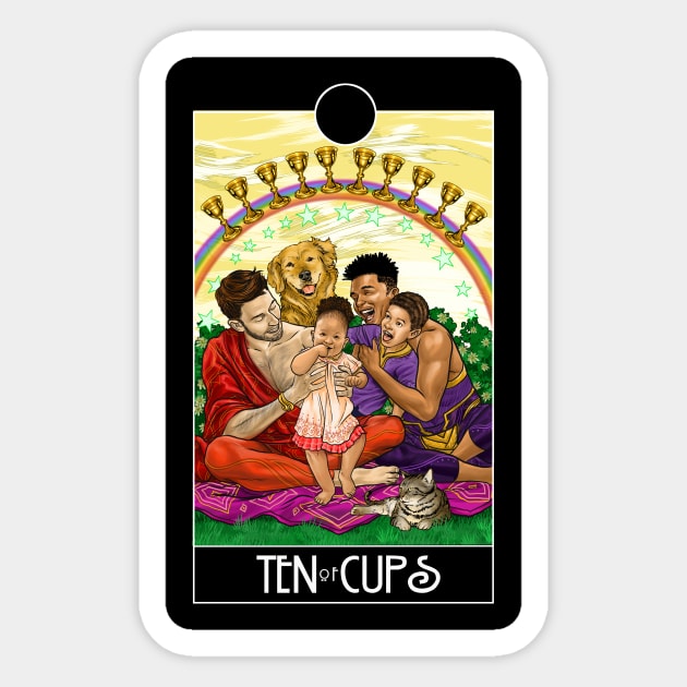 Ten of Cups Sticker by JoeBoy101